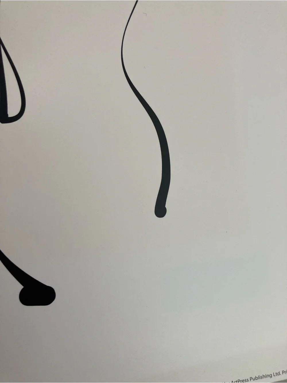 Set of 2 IKEA Francois Dubeau 2010 Line Art Feminine Female Form Prints